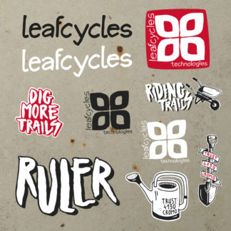 leafcycles ruler sticker sheet